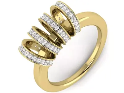 rings collection 3D print model 3D print model