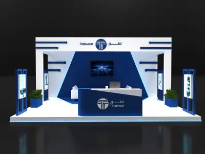 booth 6x6 3D model