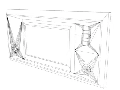 Donkey Kong Game and Watch Low-poly 3D model