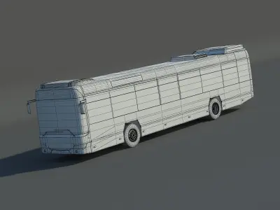 Dubai City Bus 3D model
