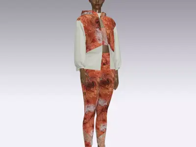 3d Woman Sport  3D model