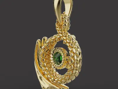 Dragon Pendant 53850 3D print model