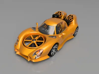 SkyVehicle sports car 3D print model