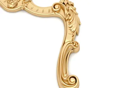 Bed Ornament Frame 2 - For CNC and Interior 3D model