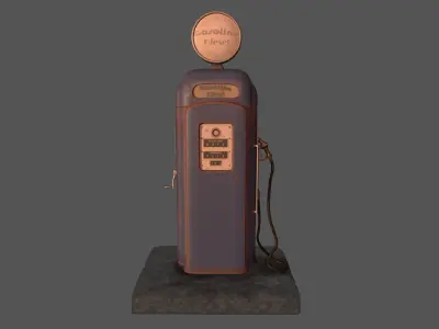 Gas Station Low-poly 3D model by pabloche from CGTrader