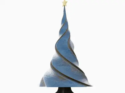 New Year Tree 04 Low-poly 3D model