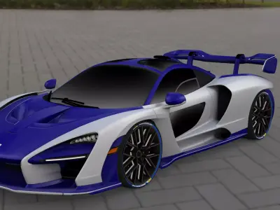 Mclaren senna 3D model by PIXELCRAZE