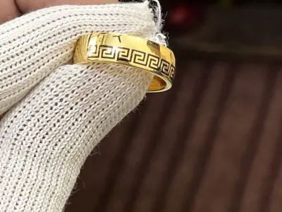 Mens Luxury Plain Ring  3D print model