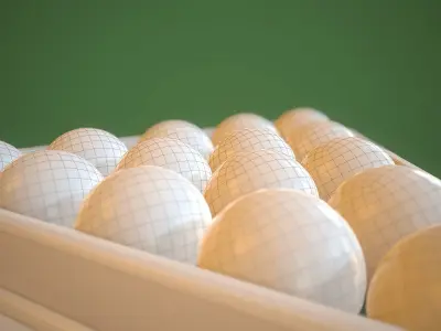 Pool Balls Low-poly 3D model