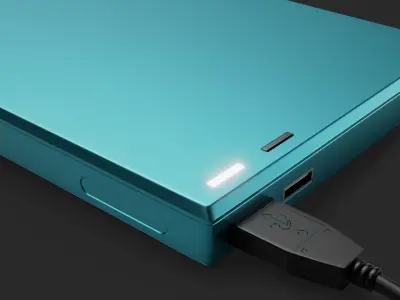 Generic External Hard Drive - GameReady Low-poly 3D model
