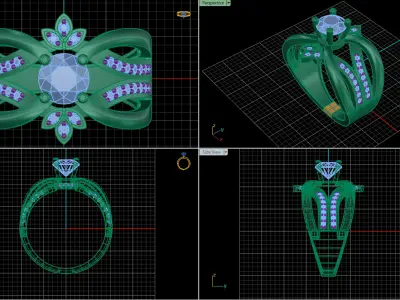 jewelry ring 191 3D print model