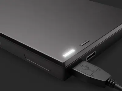 Generic External Hard Drive - GameReady Low-poly 3D model
