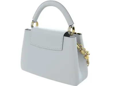 Louis Vuitton Capucines Mini Bag White Low-poly 3D model
