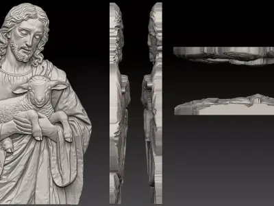 JESUS Relief  3D print model
