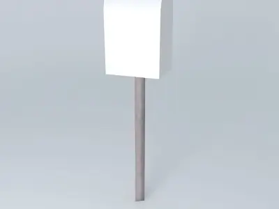 Small Australian Post Box Free 3D model