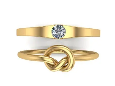 Engagement Ring 3D print model 37