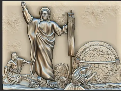 Resurrection of Jesus 3D model