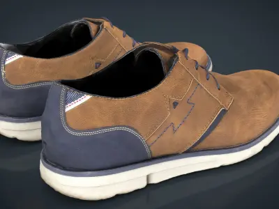 Sneakers 13 Low-poly 3D model