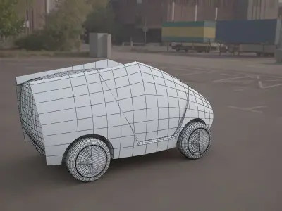  citroen concept electric 3d car 3D model