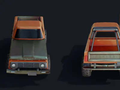 Offroad Porter Low-poly 3D model