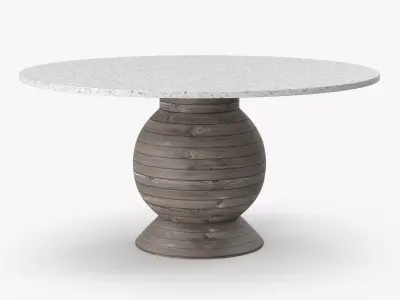 Dining Table Low-poly 3D model