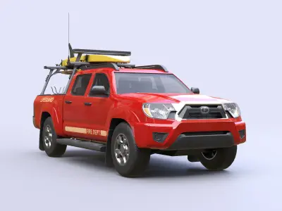 Lifeguard Vehicle Low-poly 3D model