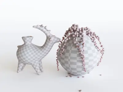 deer 2 vase with head 3D model