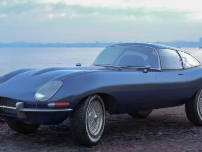 Jaguar E Type 3D model