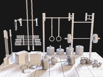 Crossfit Pack  V01 3D model