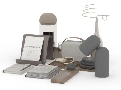 Decorative Set 3D model 35