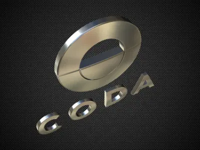 coda logo 3D model