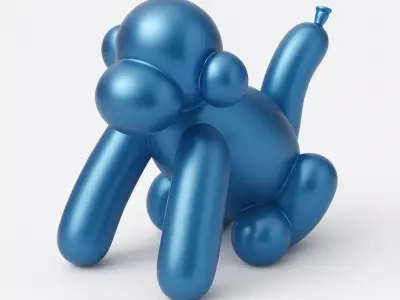 Chimp Monkey Ape Balloon Decoration Props Second Life toy 3D print model