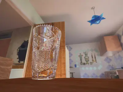 Crystal vase Free 3D model