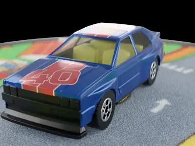 Audi Quattro Matchbox  3D model