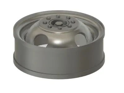 3d printable truck wheels dual rear 3D print model