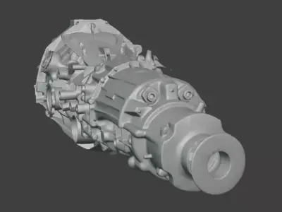 AWD 6-Spd Manual Gearbox - 3D Printable Decorative Model 3D print model
