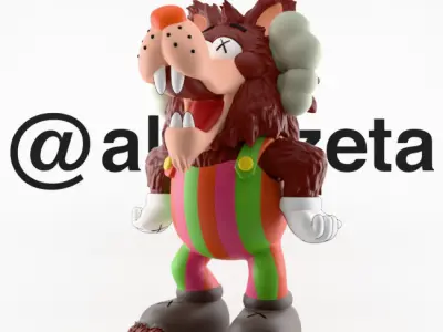 Kaws Frute Brute Textured Low-poly 3D model