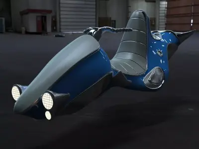 Retro Hover Concept 3D model