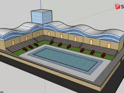 Swimming Spa 3D model