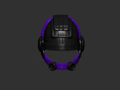 helmet high poly sculpt 3d printable  3D model