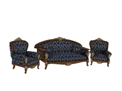 Royal sofa 3D print model