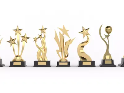 Trophy Cup Collection 3D model 13