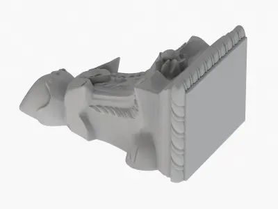Scroll Corbel 37 3D model