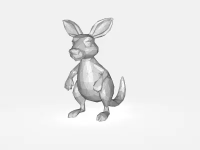 Kangaroo Low poly Low-poly 3D model