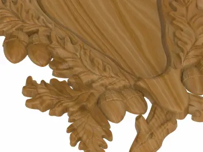 Carved panel painting STL 3D model 14