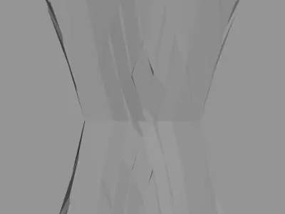 Futuristic Cubic Structure Pillar Low-poly 3D model