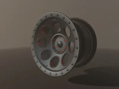 Wheel for sport cars Free low-poly 3D model