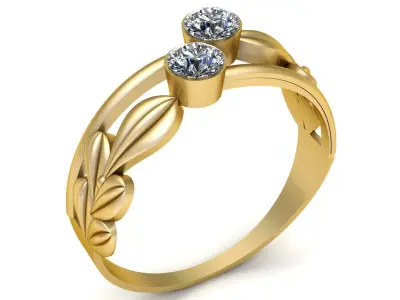 STYLISH FANCY ENGAGEMENT 3D PRINTABLE MODEL  3D print model