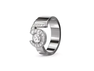 CHANEL - ETERNAL - RING - WITH DIAMONDS 3D print model