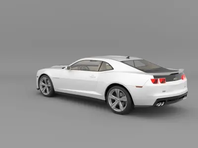 Chevrolet Camaro 2016  in high quality   Low-poly 3D model